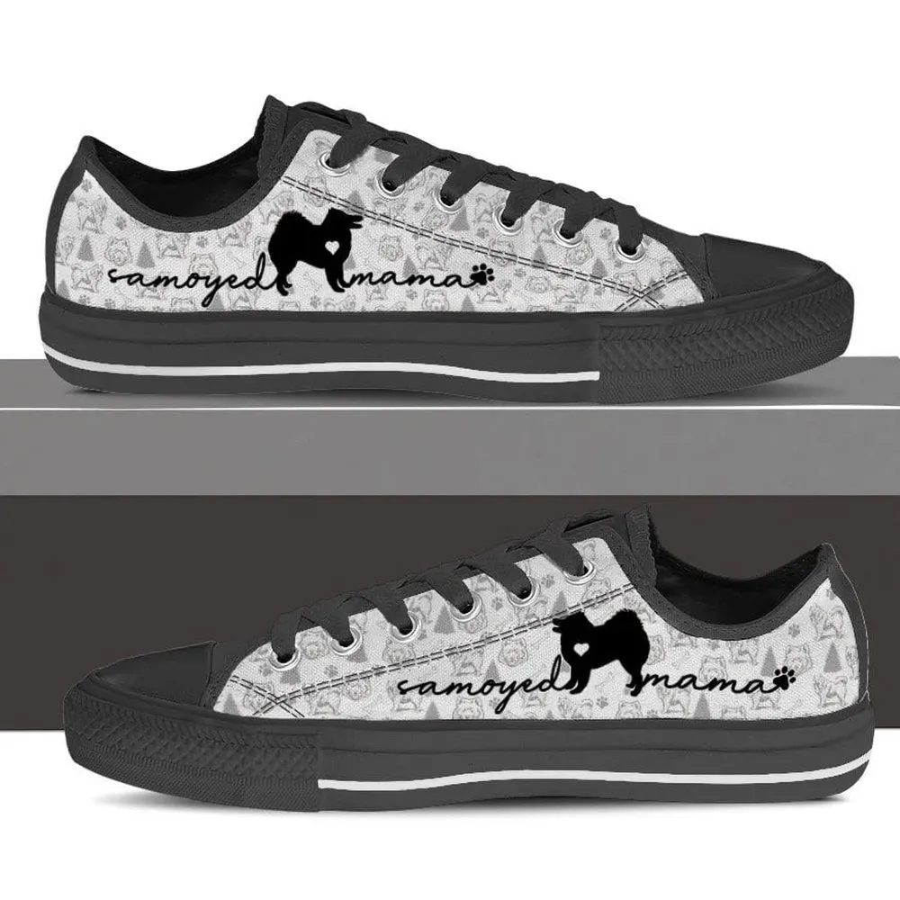 Samoyed Low Top Shoes - Dog Walking Shoes Men Women, Dog Printed Shoes, Canvas Shoes For Men, Women