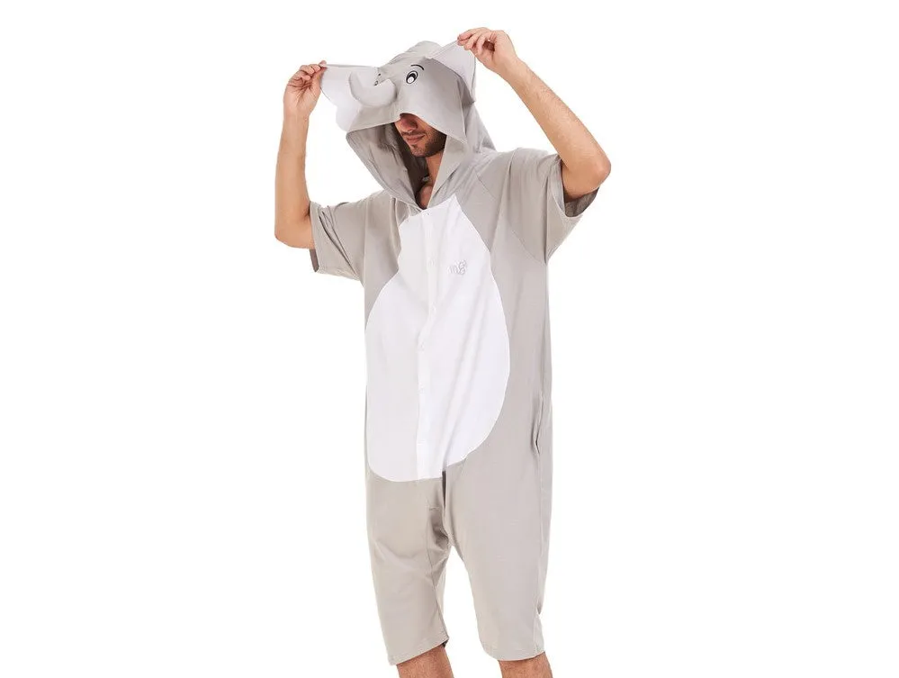 Snuggs Summer Onesie Short Elephant