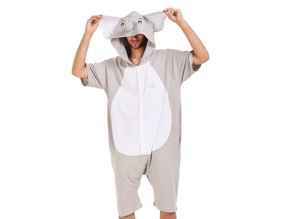 Snuggs Summer Onesie Short Elephant