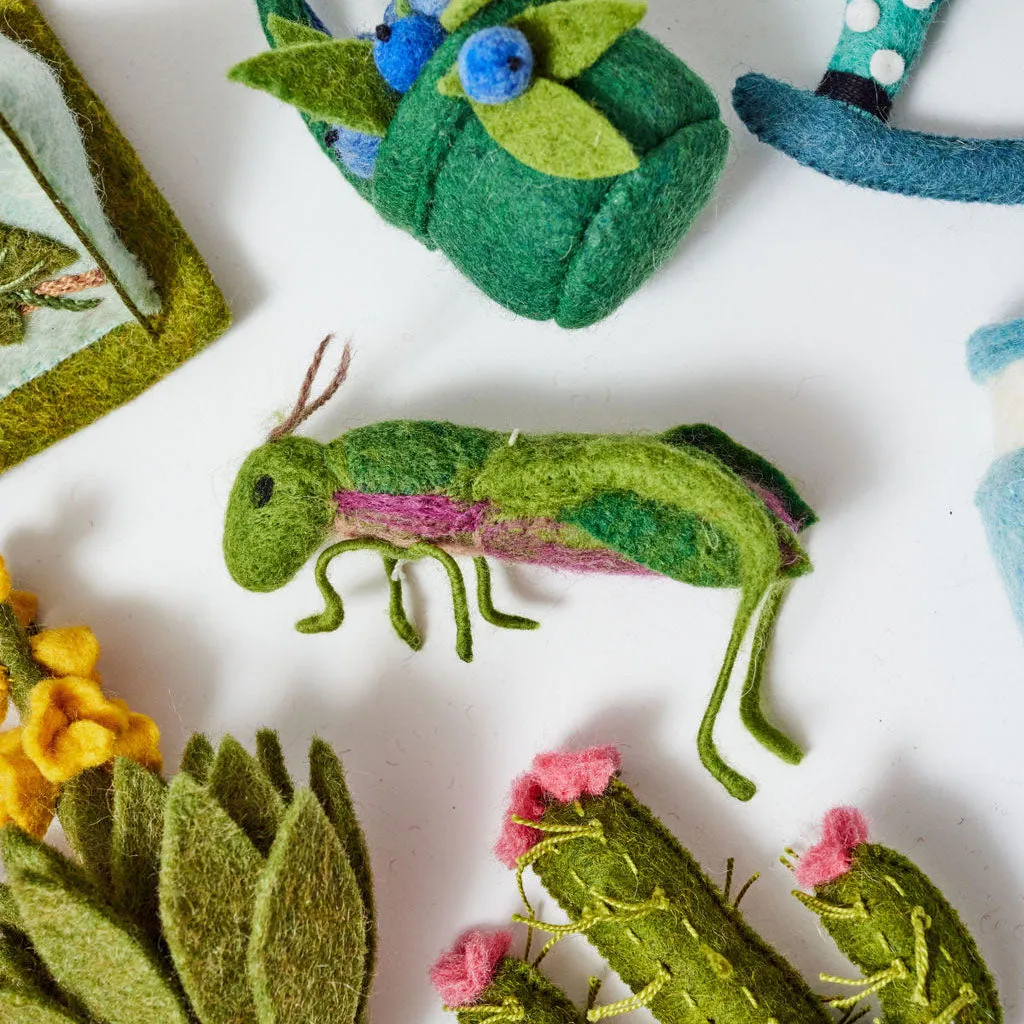 Spring Days Grasshopper Ornament