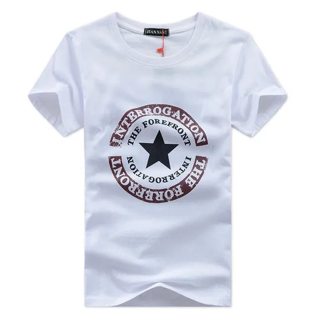 Summer Brand Round Collar Short Sleeve Tee