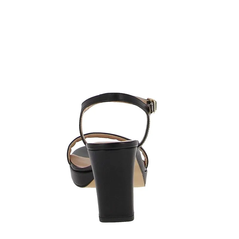 Unisa Soro Black Platform Heeled Sandal